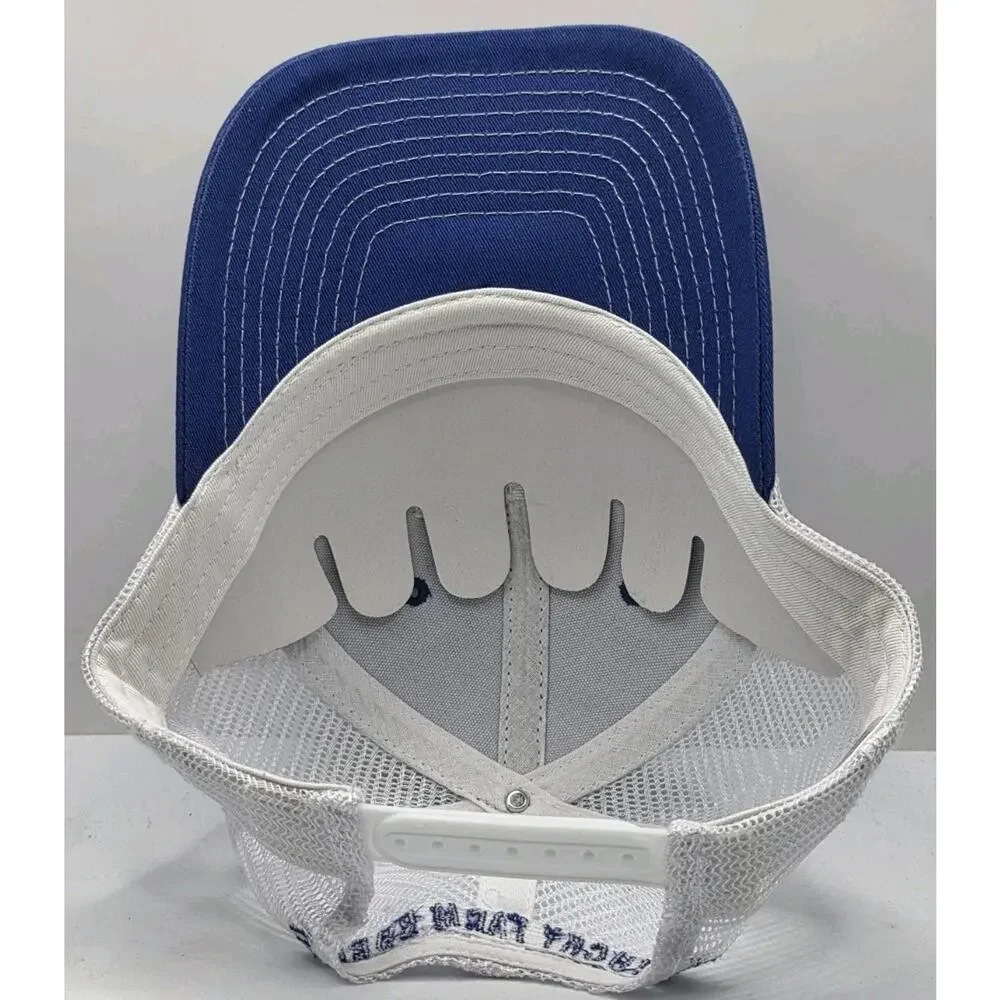 UK University Of Kentucky Wildcats Blue Snapback Cap White Mesh Trucker Hat NCAA